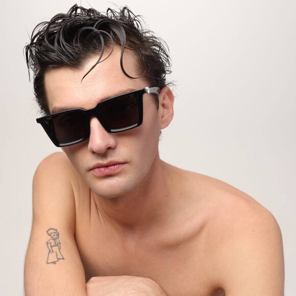 Off-White OERI13U DALTON 1807 Sunglasses Shiny Yellow Square Frame, Grey Lenses - Picture 3 of 11